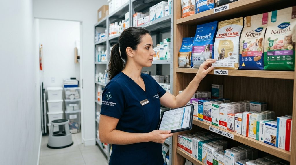 gestão de estoque clínica veterinária