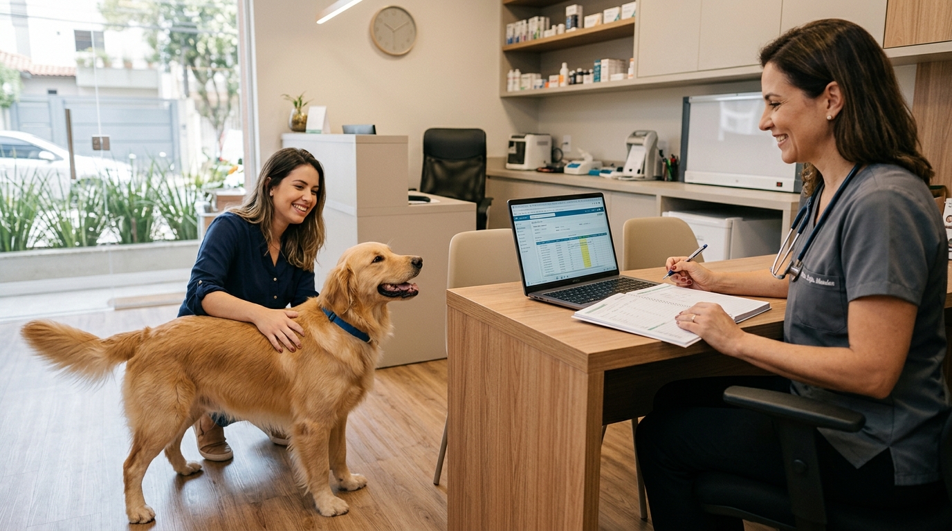 gestão financeira clínica veterinária planilha