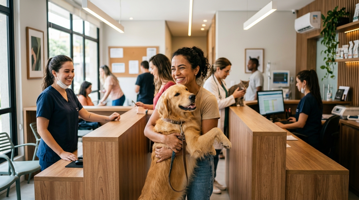 horários ociosos clínica veterinária solução
